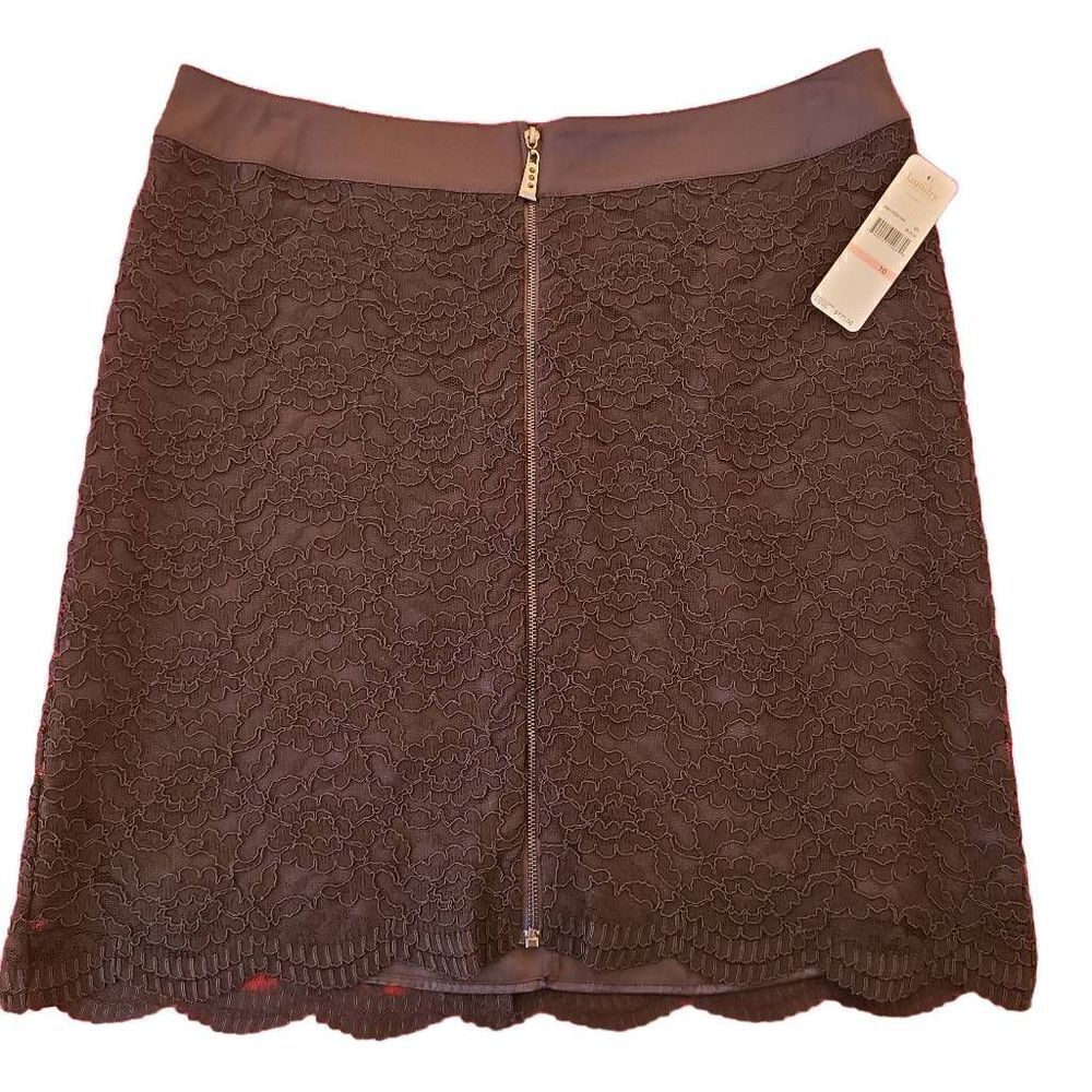 Laundry by Shelli Segal NWT Black Lace Lined Pencil Skirt Size 10